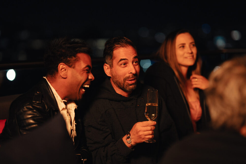 People enjoying drinks