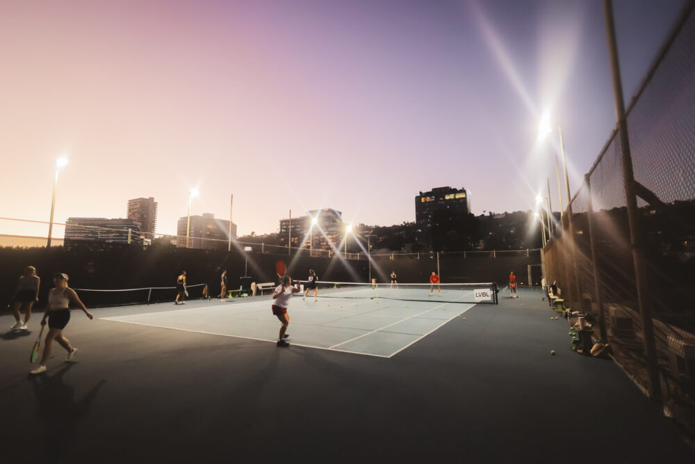 Pickleball at night